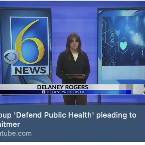 Group 'Defend Public Health' pleading to Whitmer