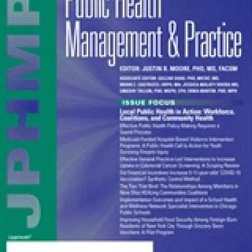 Journal of Public Health Management & Practice front cover