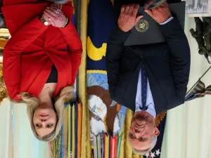 Picture of FDA hominee Heidi Overton with Robert F. Kennedy Jr., upside down