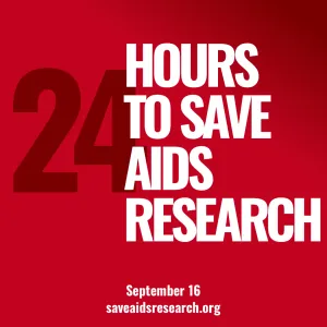 24 hours to save AIDS research
